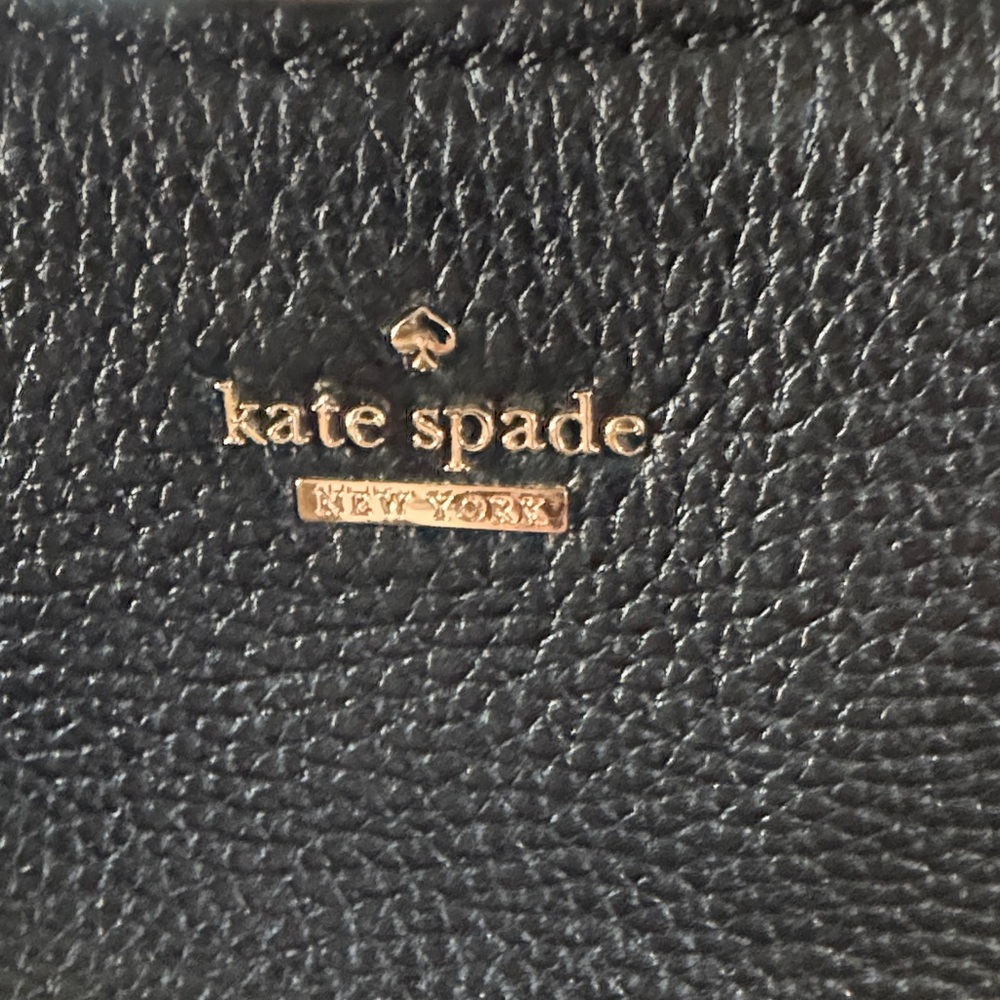 Kate Spade Lora Black Oakwood Street Pebbled Leather Hobo Bag - Picture 2 of 11